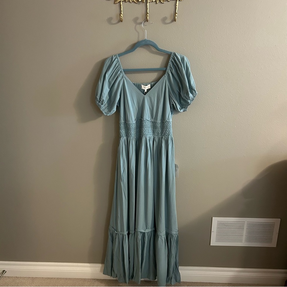 Bohme Puff Sleeve Maxi Dress - Size Small